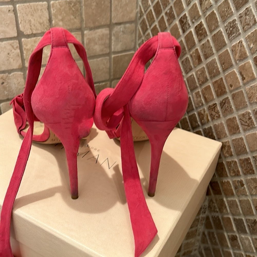 Alexandre Birman Shoes Alexandre Birman Clarita Knot Suede stiletto Sandal - Picture 4 of 7